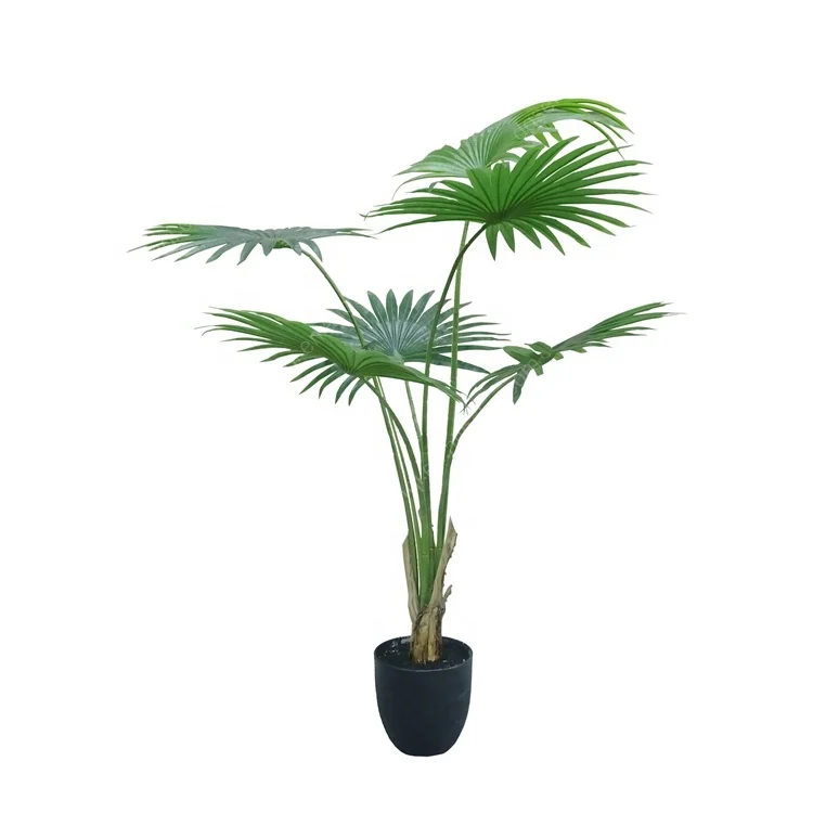 170cm Wholesale Indoor Decoration Fake Green Plants Trunks Plastic Artificial Palm Tree