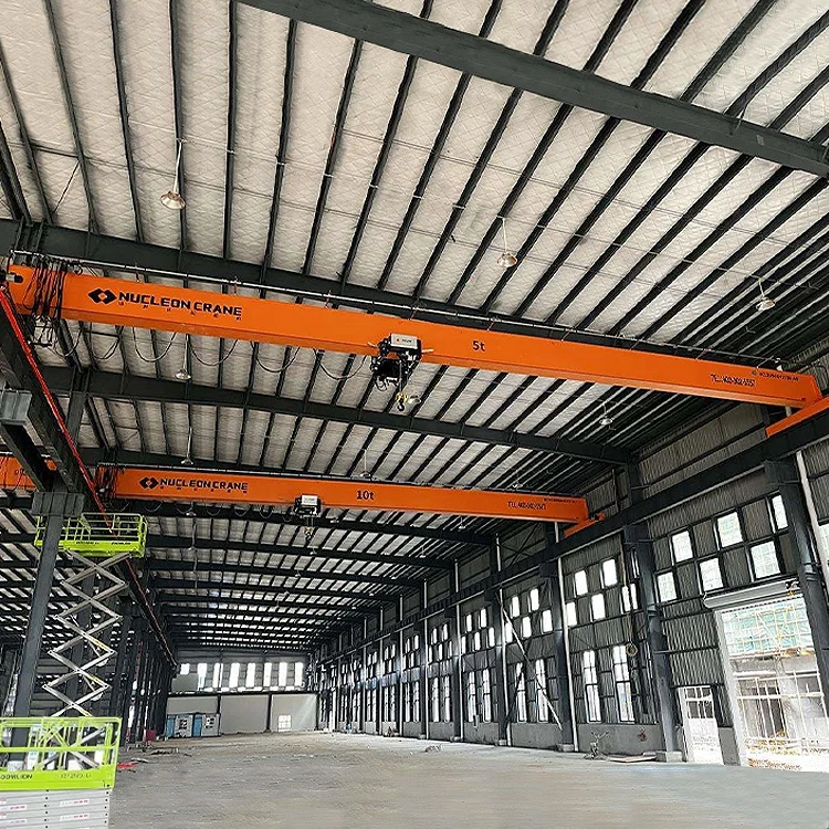 1t 2t 3t 5t 10t 16t Low clearance headroom EOT Crane Single Girder/bridge Overhead Crane with hoist trolley Price