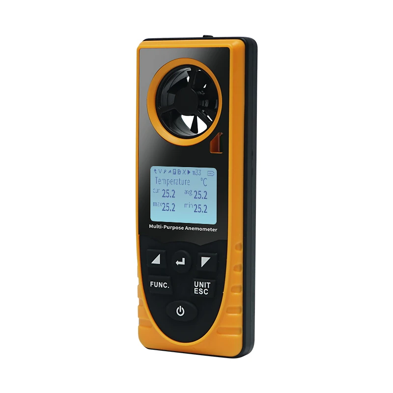 Anemometer Speed Sensor Meter For Three Lcd Backlight Mini Small Cheap Senso Portable Rotating Vane 485 Output Ultrasonic Wind