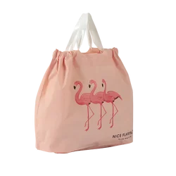 Wholesale promotional high quality cheap biodegradable drawstring gift durable tote pe bags