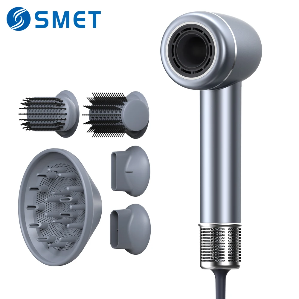 Professional Negative ion BLDC High Speed Salon equipment Hair Blow Styler Brushless Set Small Travel Super Hair Dryer with Comb