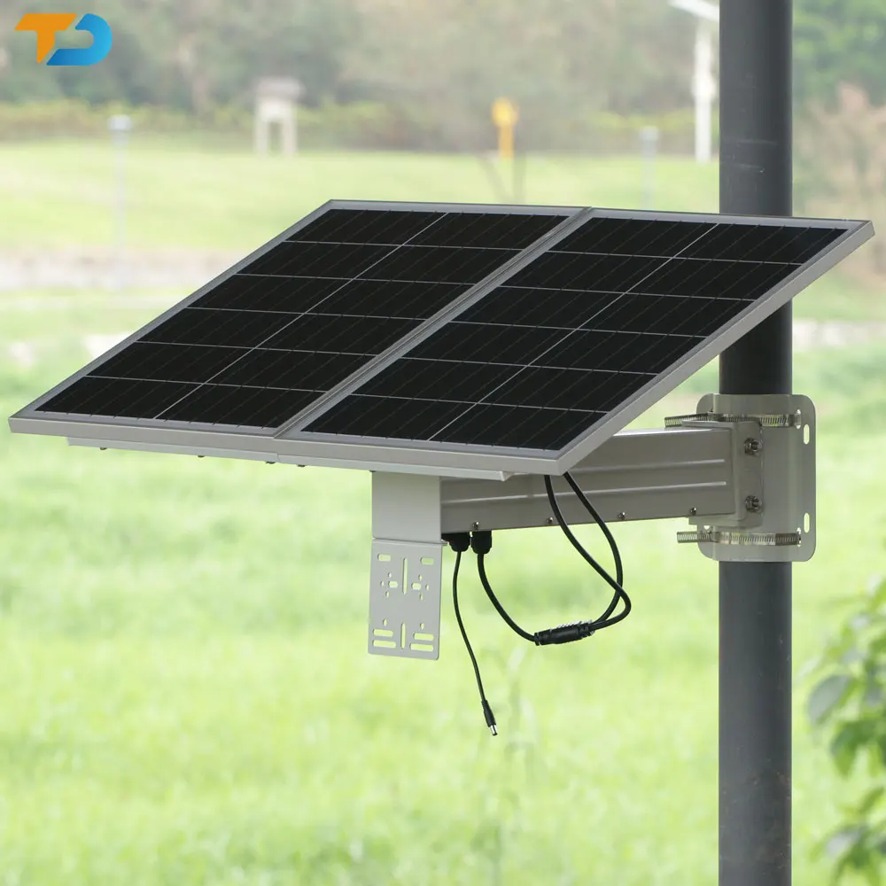 TecDeft DC12V зарядное устройство литиевая батарея 60 Вт 80 100 наружная 4 г Wi-Fi видеонаблюдение IP-система безопасности сетевая камера солнечная панель