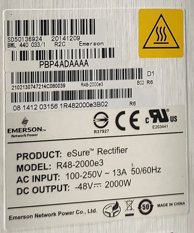  Новый и оригинальный выпрямительный модуль Emerson R48-2000E3 48 в 2000
