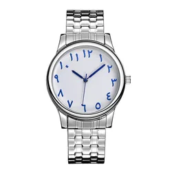 Factory Low MOQ Classic Arabic Watches Japan Movt Quartz Stainless Steel Elastic Band Wrist Watch for Men and Women Relojes