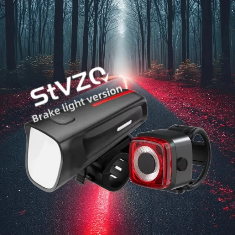 StVZO CE RoHS Waterproof Bike Light Set 100lux Anti-Glare LED Bicycle Headlights Battery Power Supply Flashlights Outdoor