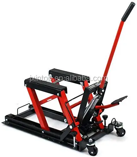 1500lbs Motorcycle lift Hydraulic Jack Motorbike Stand Hoist Lift Portable Hydraulic Motorcycle Scissor Jack