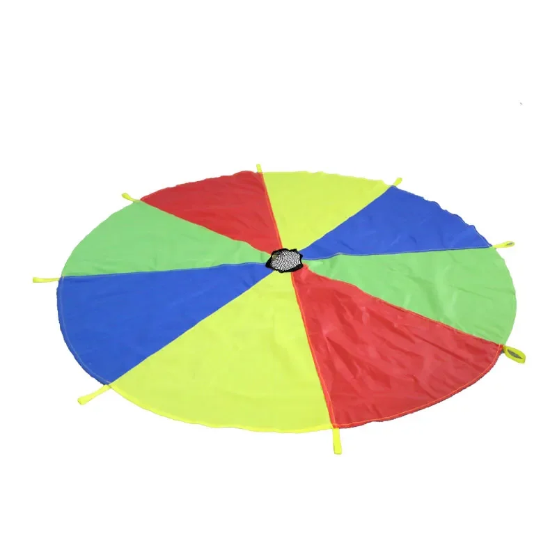 High Quality Children Outdoor Team Work Rainbow Cheap Kids Preschool Play Games Rainbow Play custom kids Parachute For Kids