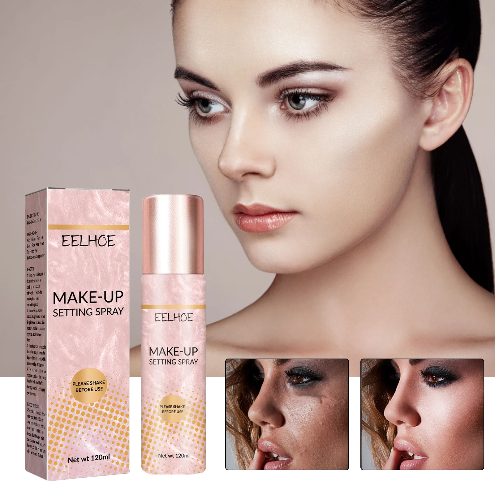 New Vegan Makeup Setting Spray Moisturizing Oil Control Long-lasting Make Up Natural Matte Refreshing Quick Fixer Cosmetics