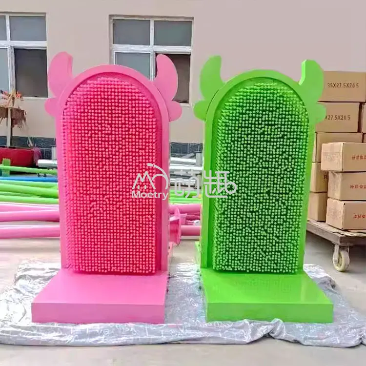 Moetry Children Size 3D Pin Art Board Plastic Needle Body Sculptures Pin Screen for Indoor Playground Science Museum