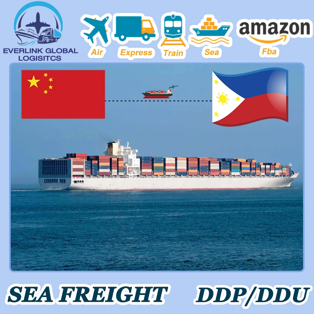 Best FCL LCL sea freight forwarder container shipping rates from China to Philippine Singapore by sea shipping