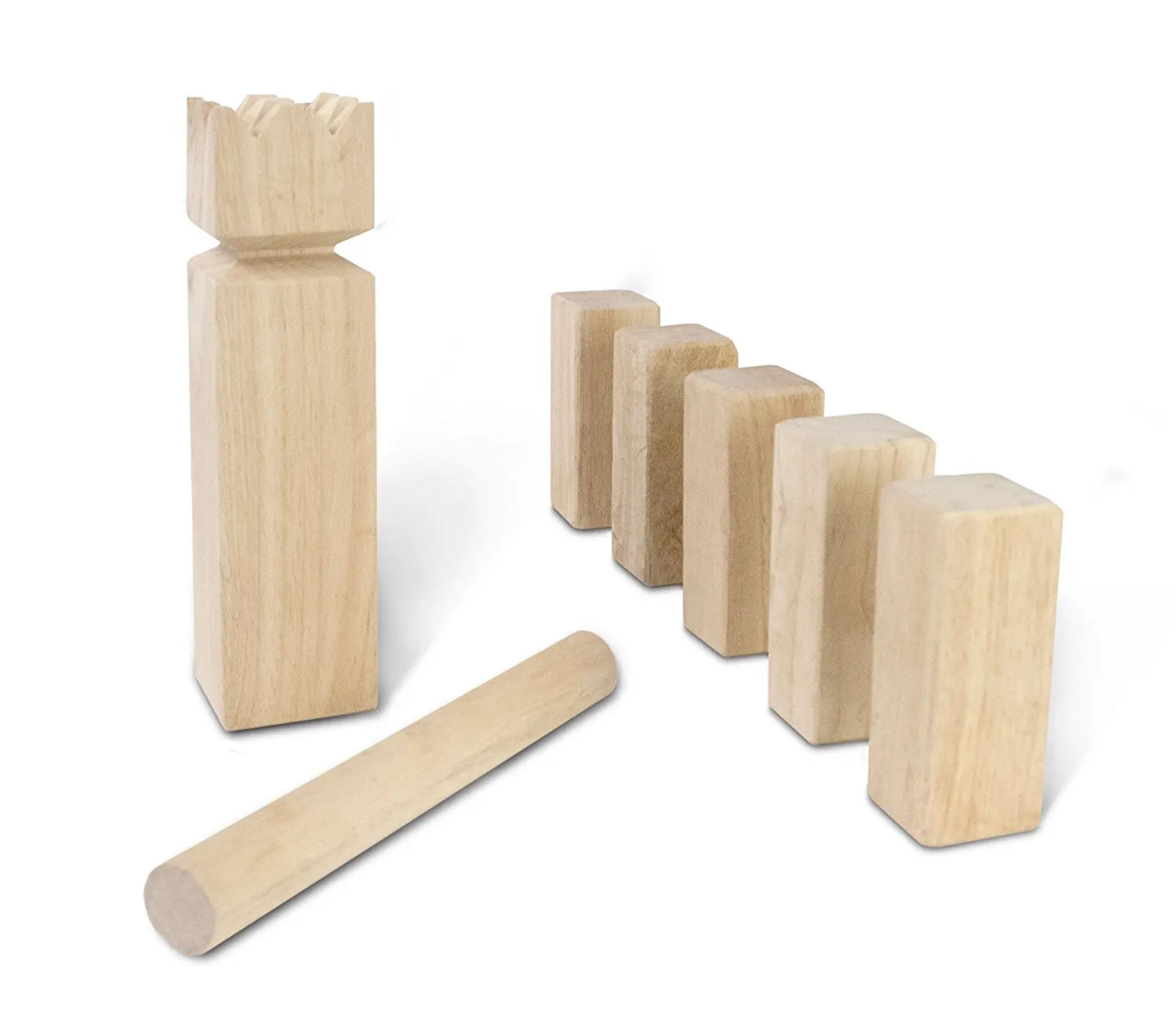 Kubb Game Premium Set Play kit for Fun outdoor yard