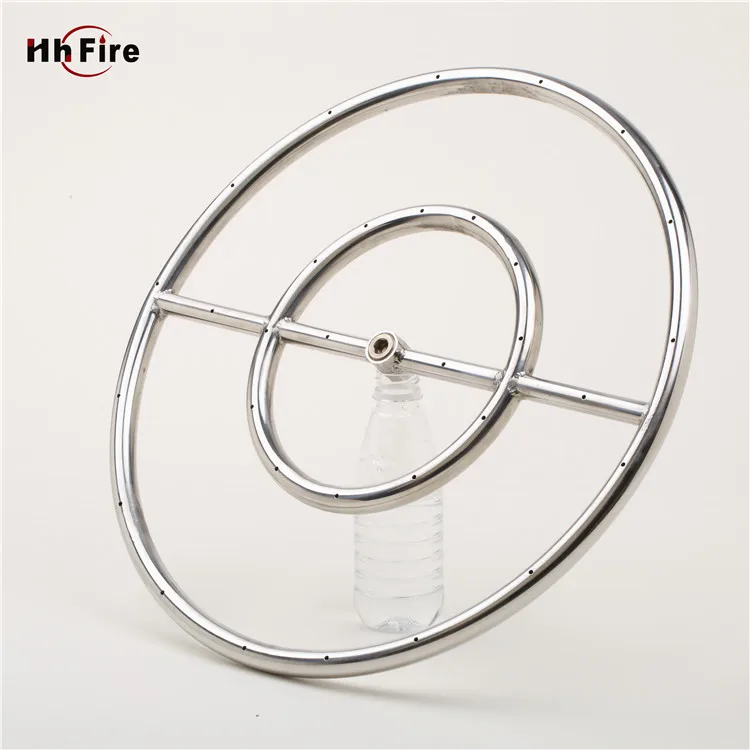 DIY design gas burner for fire pit and fireplace