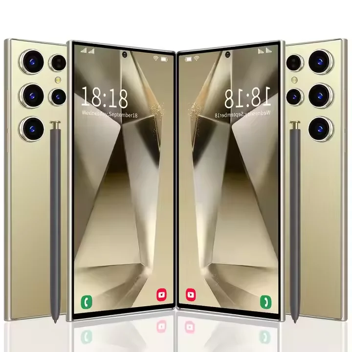 New S24 Unlock Facial ID Original Unlock Android 12 16GB 1TB Waterproof Game Android 12 Full Screen Mobile Phone