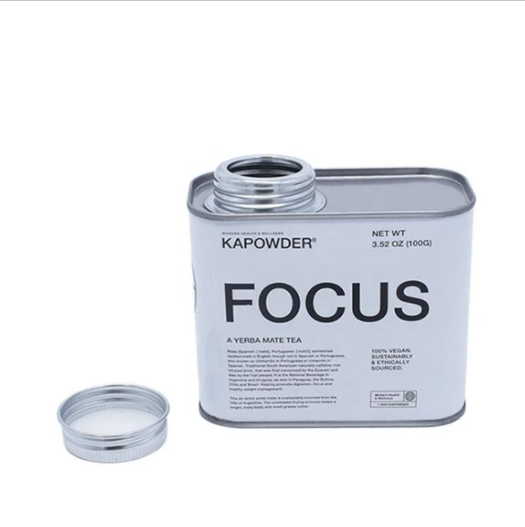 Прямая поставка с фабрики, индивидуальная печать, оптовая продажа, квадратная металлическая Жестяная Банка, упаковочная коробка для продажи