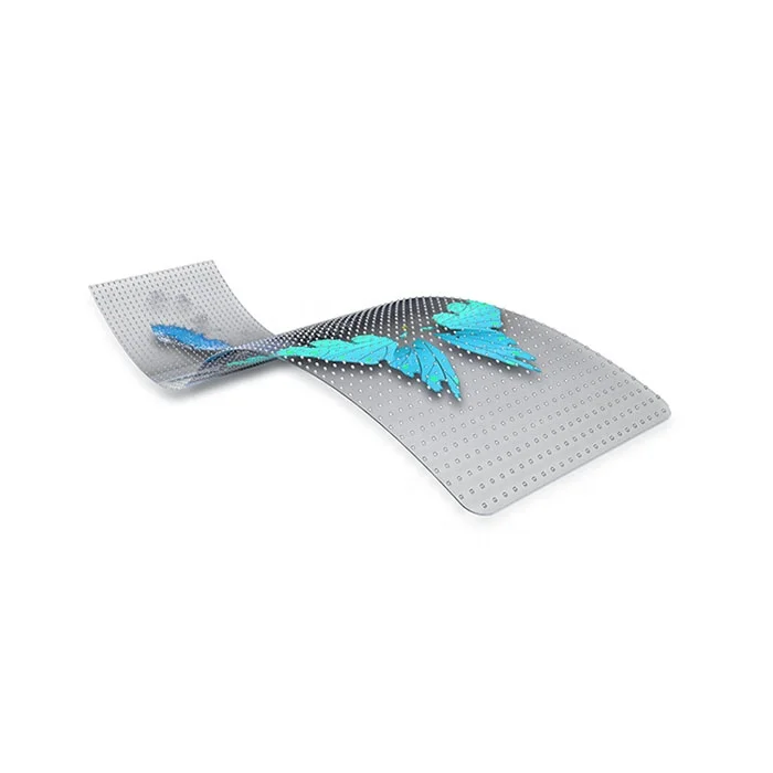 Крытый открытый muxwave голографический 3d p4 p5 p6 p8 p10 p16 p20 гибкий прозрачный кристаллический светодиодный экран