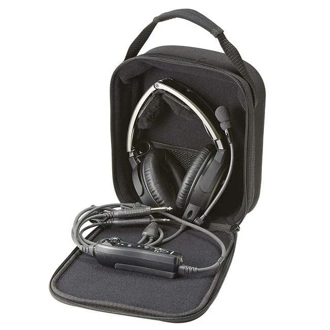 Custom Neoprene Pilot Headset Case Cover Soft Travel Earphone Headphone Storage Special Purpose Carrying Cases Bag with Handle