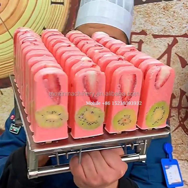 Easy demoulding Commercial Hot Sale 12000pcs Ice Popsicle Making Machine For Sale Fruit Ice Cream Popsicle Machine