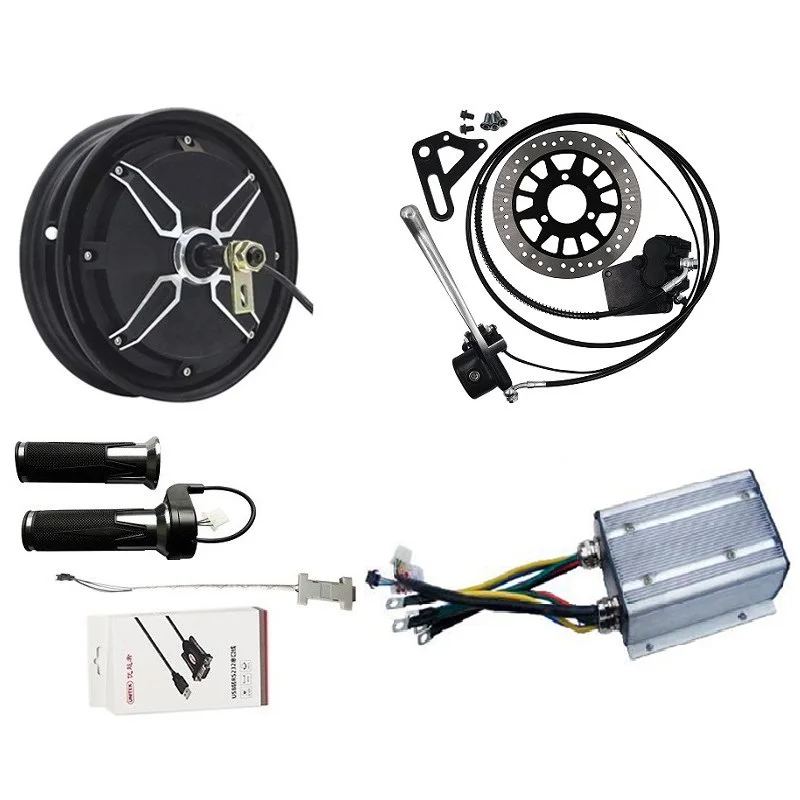 QS 10inch 3000W Hub Motor For Electric Motorcycle Conversion kits with KLS7230S