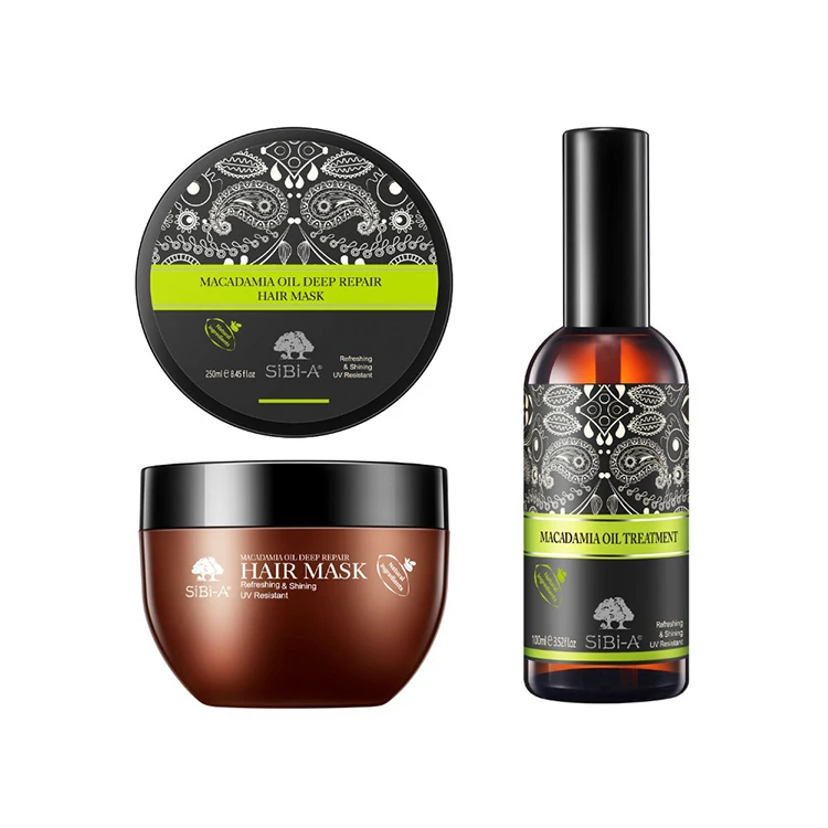 Natural Organic Macadamia Coconut Oil Shampoo Anti Dandruff Shampoo And Conditioner For Repairing Hair