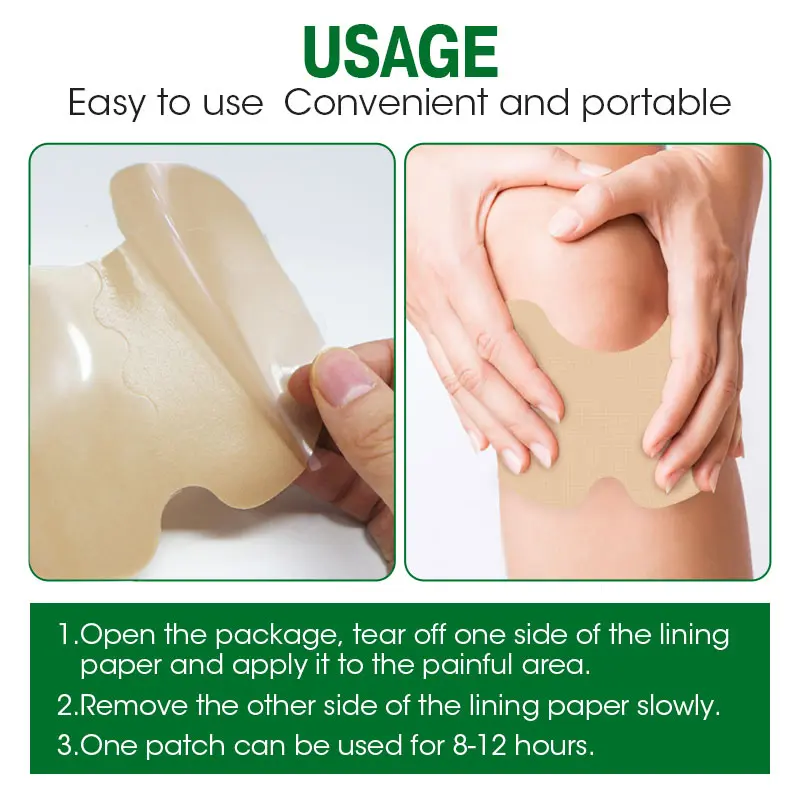 Elastic Chinese natural herbs for effective health care Elastic wormwood for rheumatoid arthritis knee patch