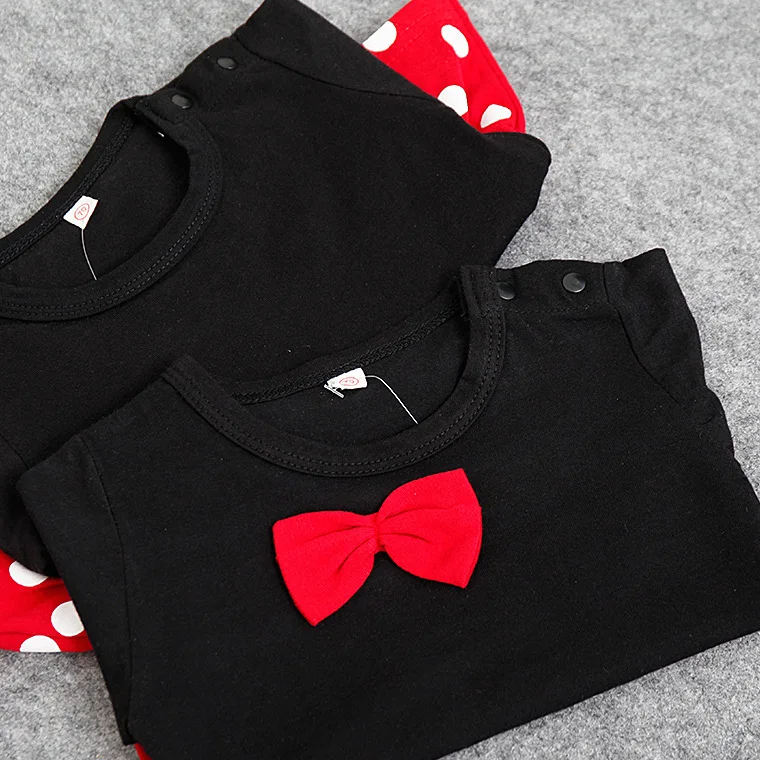 Baby summer rompers set cute Mickey and Minnie design Infant Boys And Girls Romper hat 2 Pieces Suit Baby Clothing Sets
