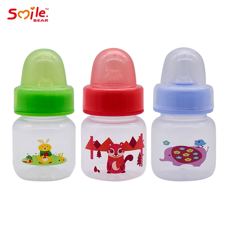Amazon hot saling food grade 60ml baby feeding bottle