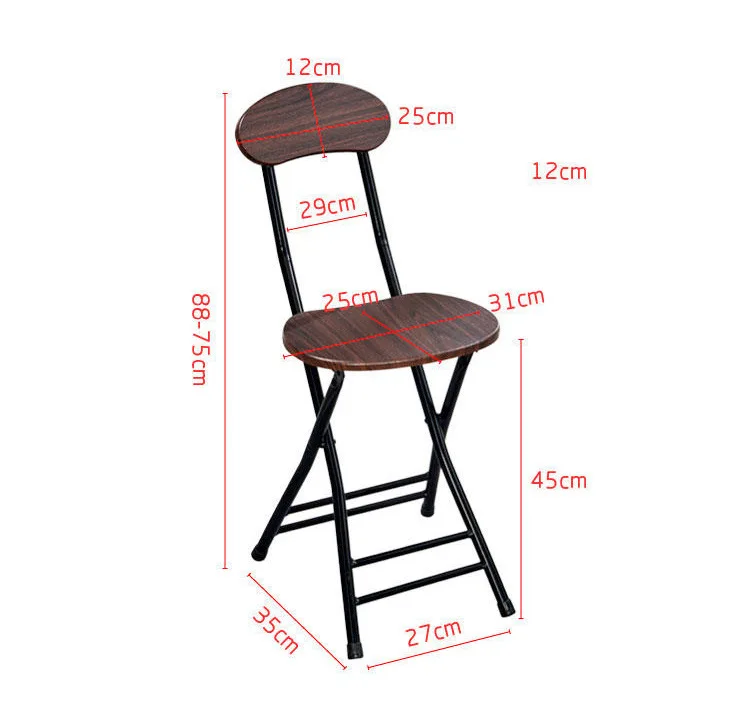 Оптовая продажа дешевый складной стул с металлической