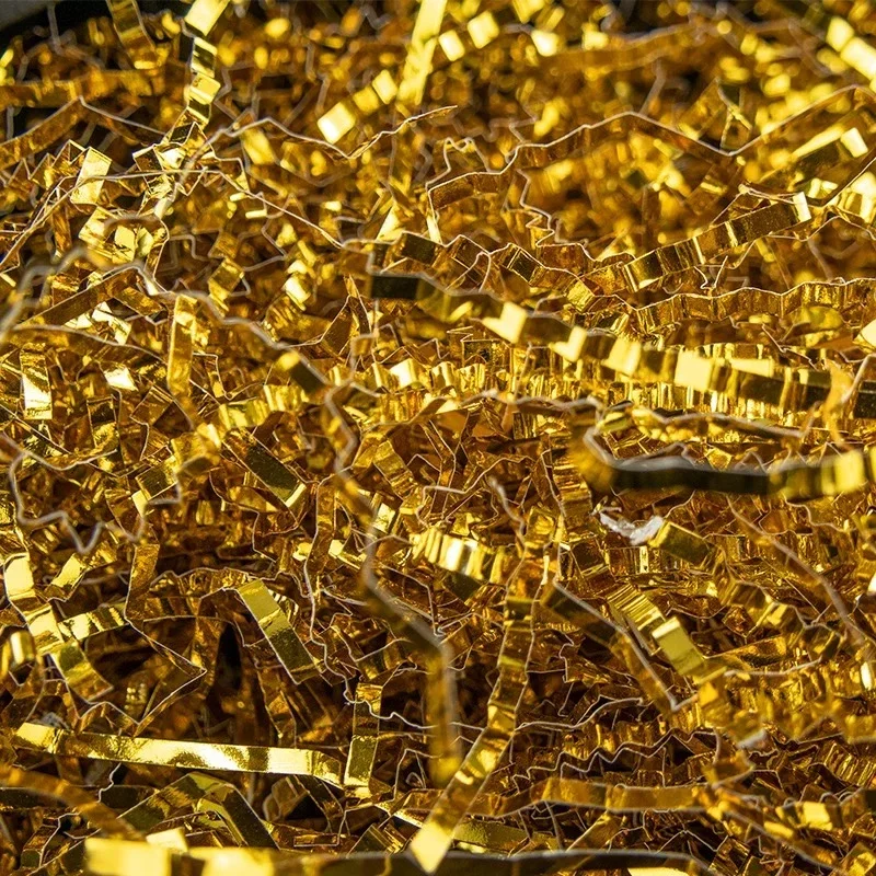 Gift box Candy packing box stuffing color 50g per bag 2mm shredded paper silk lafite lafite wholesale raffia