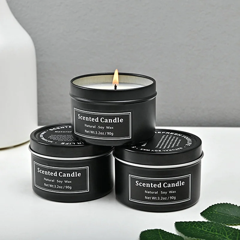 Dgc Mini Fragrance White Tea Sandalwood Candle Tin Natural Customized Luxury Small Aroma Soy Wax Scented Candles Private Label