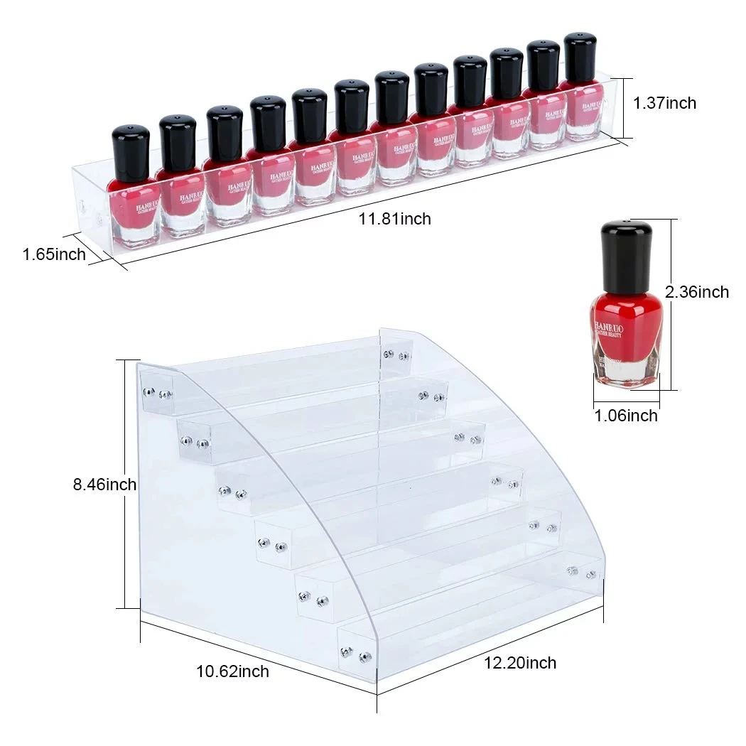 Acrylic Nail Polish Organize 72 Bottles of 6 Layers Nail oil Display Rack Storage Holder