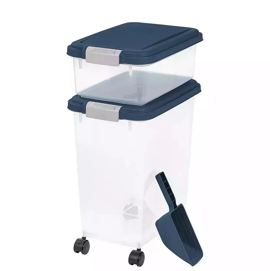 Airtight Food Storage Container Combo with Scoop for Pet, Dog, Cat and Bird Food