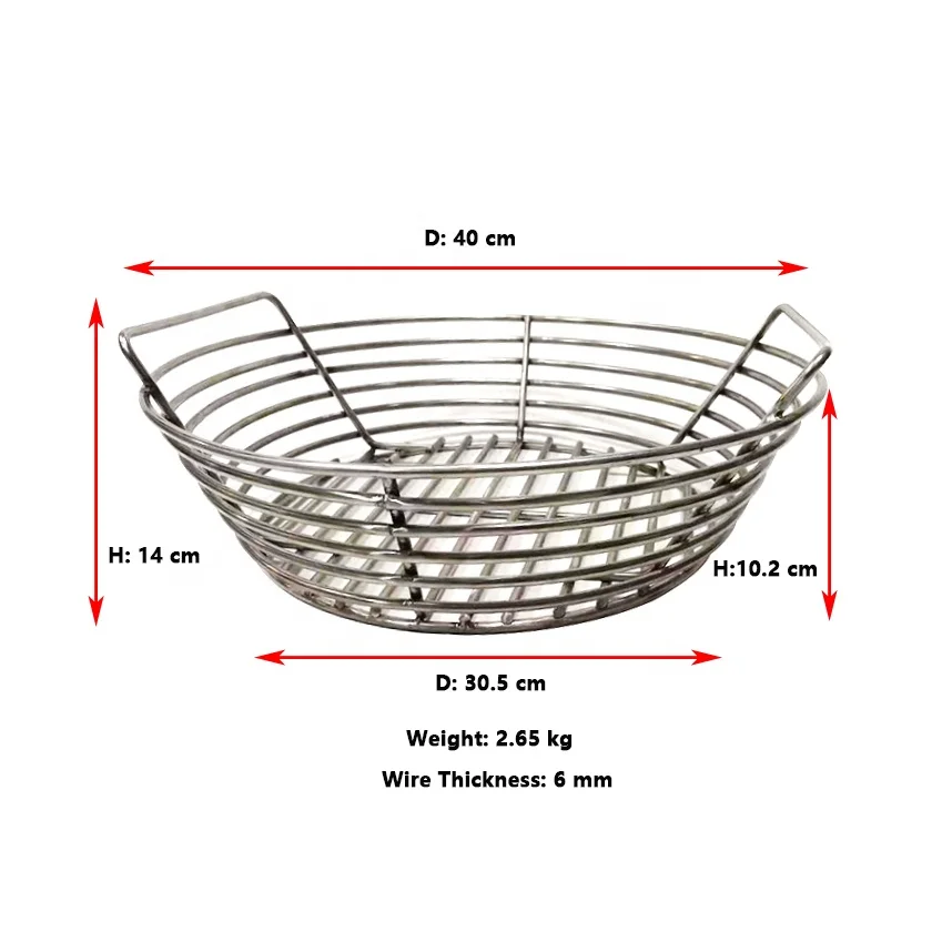 Charcoal Basket For Kamado Joe Custom Size