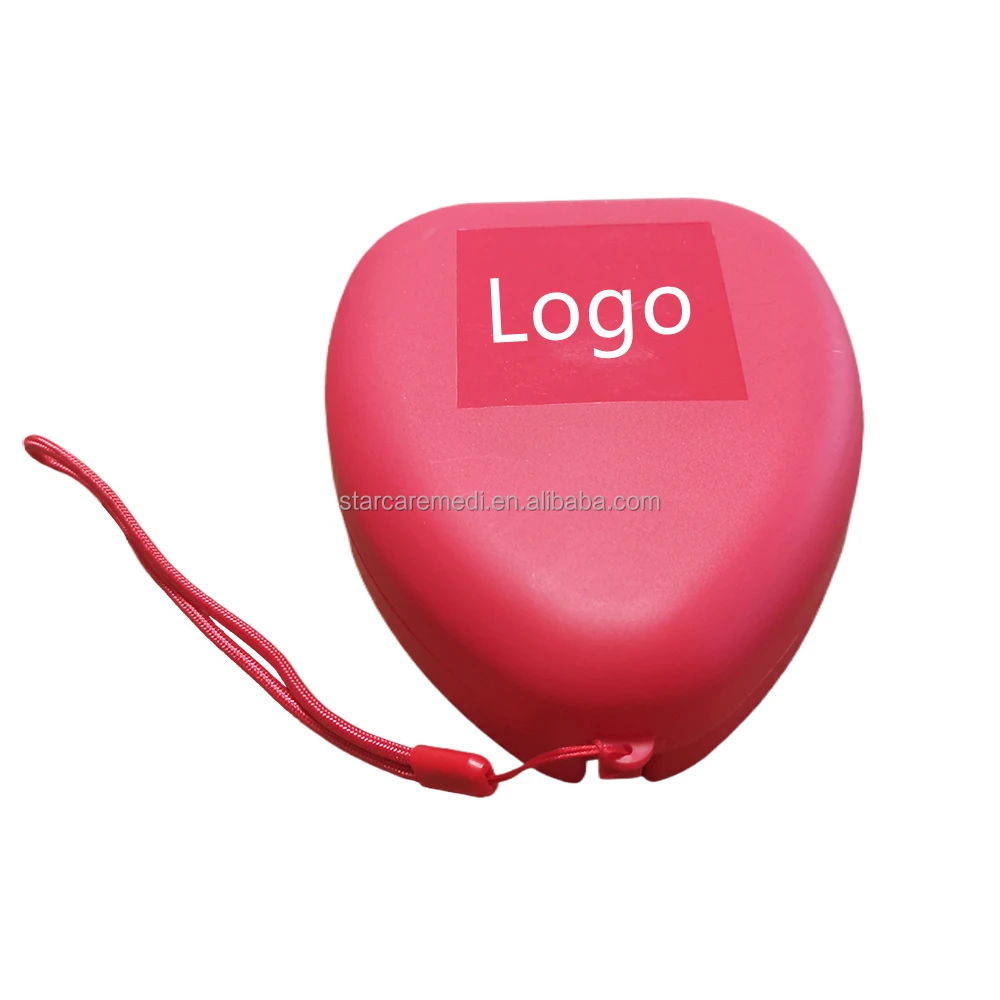 red pp box Rescue Professional Adult Child Size Resuscitator Replacement Valve Breathing Apparatus Cpr Mask In Case