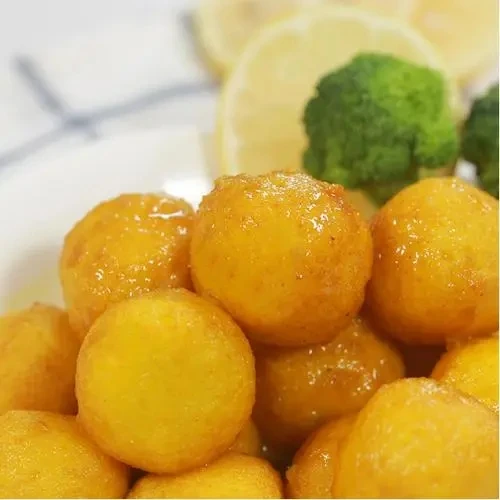 Fresh Frozen Curry Fish Ball Hot Pot Banquet Food Is Specially Supplied from CN;FUJ Bag Packaging Salty