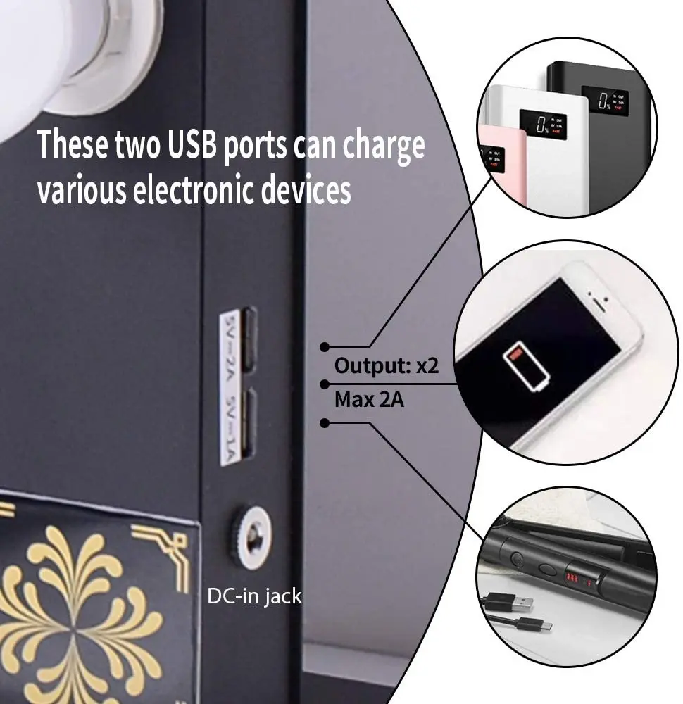 Large vanity led light up magnifying hollywood style makeup mirror lighted mirror of vanity