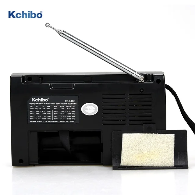 shortwave radio FM/MW/TV/SW 12 band radio with rotatable antena