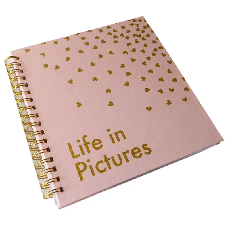 Scrapbook DIY album PINK dot 120 photos pink dot Stamping Baby Book