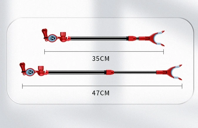 Aluminum Alloy Fishing Rod Bracket Fishing Rod Support Frame Telescopic Brackets Fishing Rod Holder Extend Stretched Pole Stand