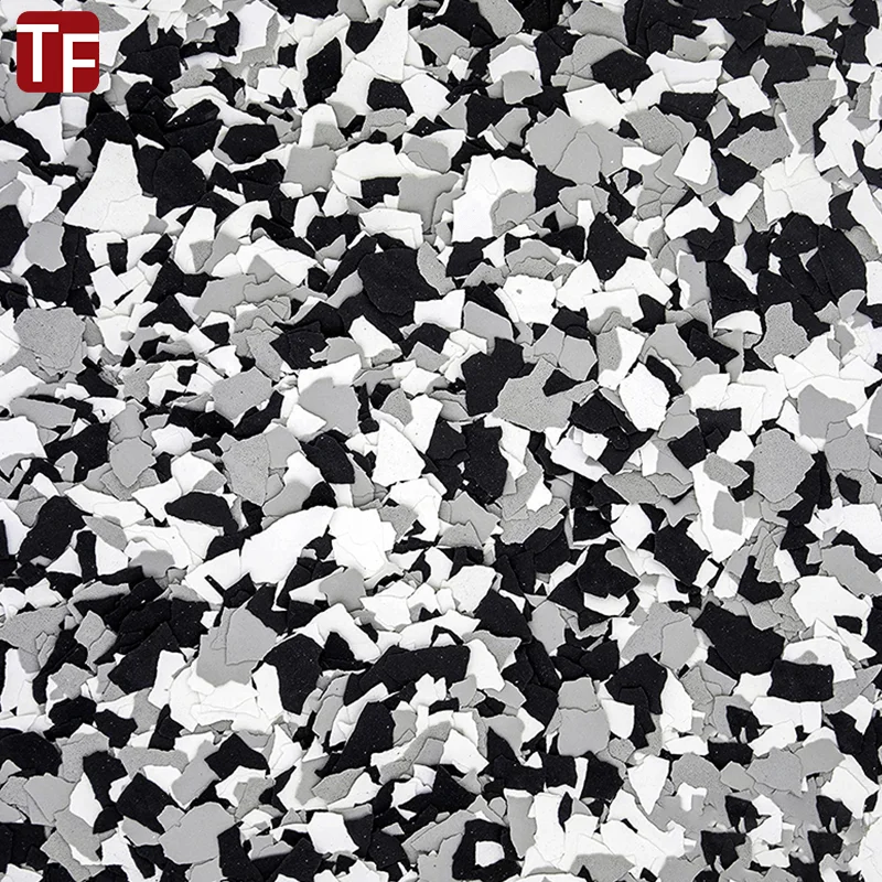 Mica epoxy floor flake chips natural real stone paint sandstone flake for Garage pool gym non-slip floor decoration