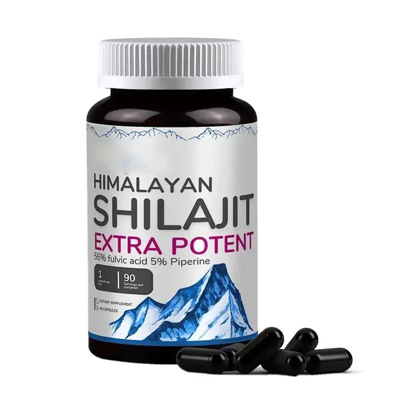 OEM Shilajit, капсула, хималаян, смола шиладжит, 85 минералов, поддержка мозга, усиленная мужская сила, капсулы с экстрактом шиладжита