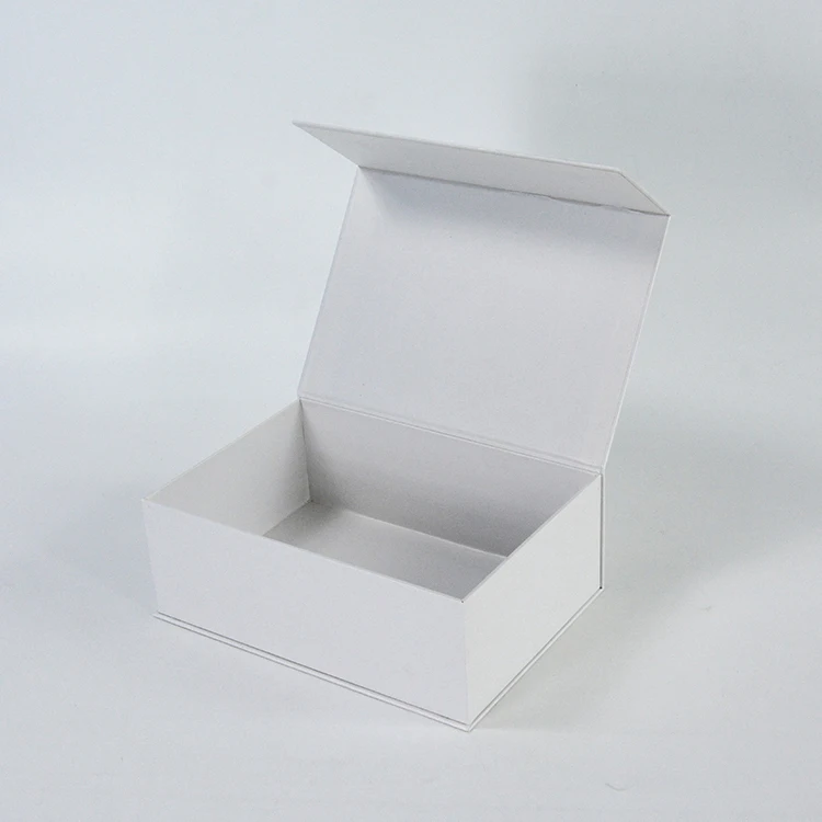 quick delivery white Custom logo book shaped CMYK printing packing women scarves paper boxes for clothes