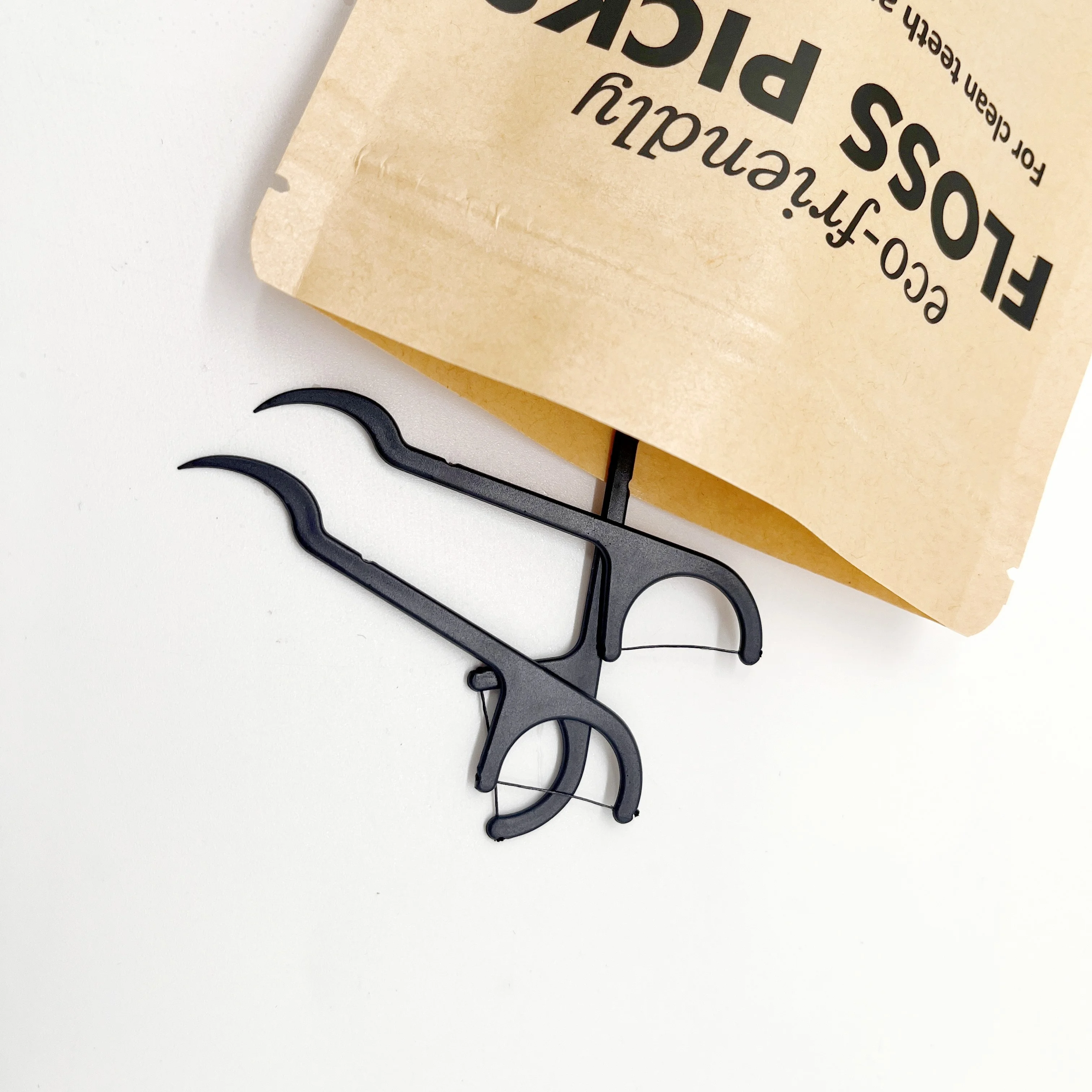 10Pcs 50Pcs 100Pcs Each Bag Packing Eco Friendly Biodegradable Floss Picks Mint Flavor Floss Picks No Flavor Dental Floss Pick