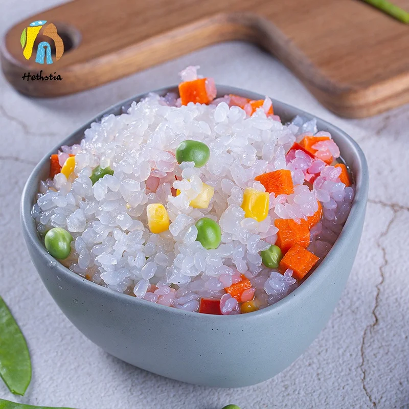 Ready to eat gluten free shirataki foods instant konjac rice zero calorie