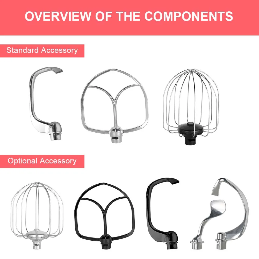Custom home appliance Kitchen 5L 6L Baking Dough Mixer Electric Food Professional Compact Food Stand