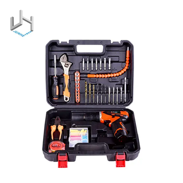 
88Pcs Household Power Tool Electric Impact Drill Lithium Electric Drill Adjustable Speed Electric Impact Drill Hardware Toos Set 