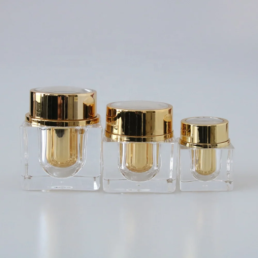 Acrylic Jars Custom 15ml 30ml 50ml Plastic Powder Cosmetic Face Cream Jars