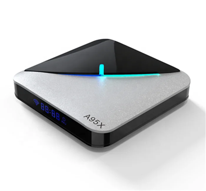 Beautiful design RGB Light tv box Amlogic S905X3 Android 9.0 A95X F3 Air 2gb 4gb ram smart media player High Quality set top box