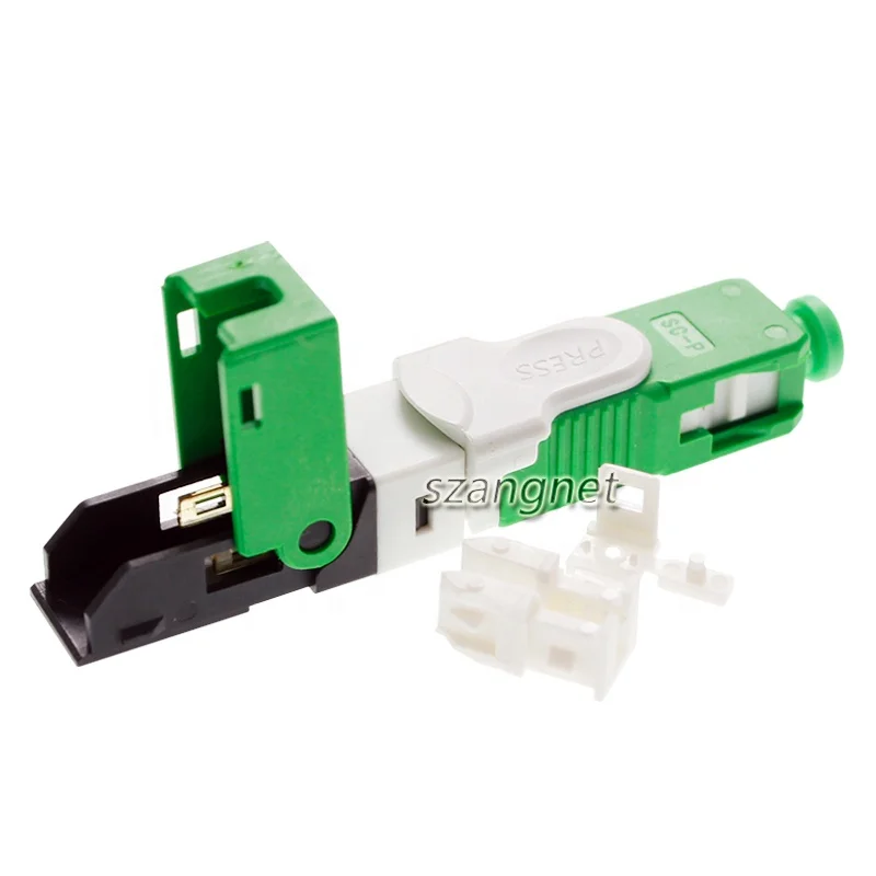 ESC250D Mechanical Fiber Optic Connector SC APC Fast Connectors For Drop Cable