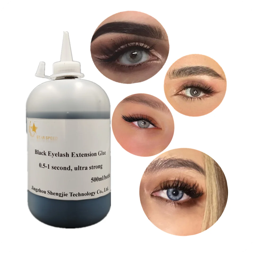Wholesale Packs 500ml Star Speed glue fast drying eyelash extension Glue Fast setting top grade eyelash extension glue