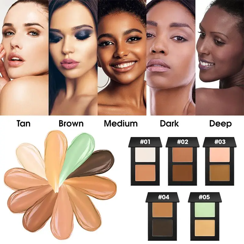 3D Adjustable Concealed Hinge HD High Definition Full Coverage Duo Matte Cream Concealer Private Label